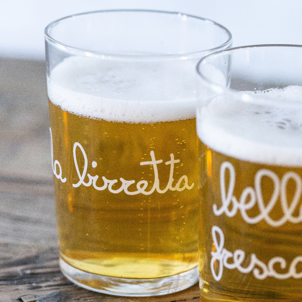 Bicchiere birra La Birretta, Una Bionda e Bella Fresca - Carpe Diem