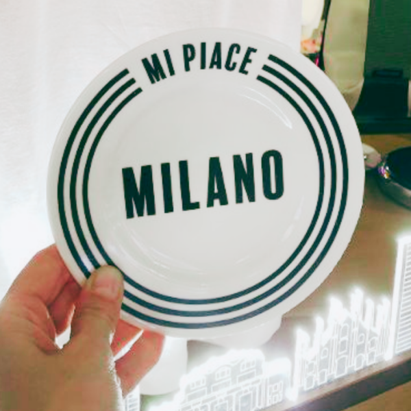 Piattino "MI PIACE MILANO"